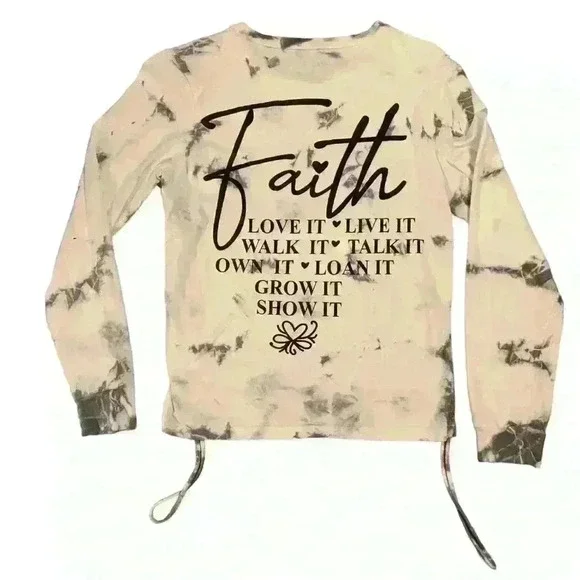 Faith Long sleeve T-shirt Size Medium - Picture 2 of 3
